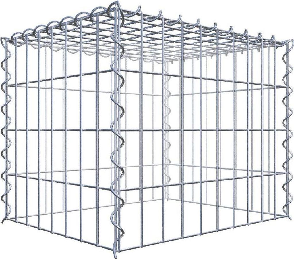 Anbaugabione Typ 3 50 cm x 40 cm x 40 cm (L x H x T), Maschenweite 5 cm x 10 cm, Spirale