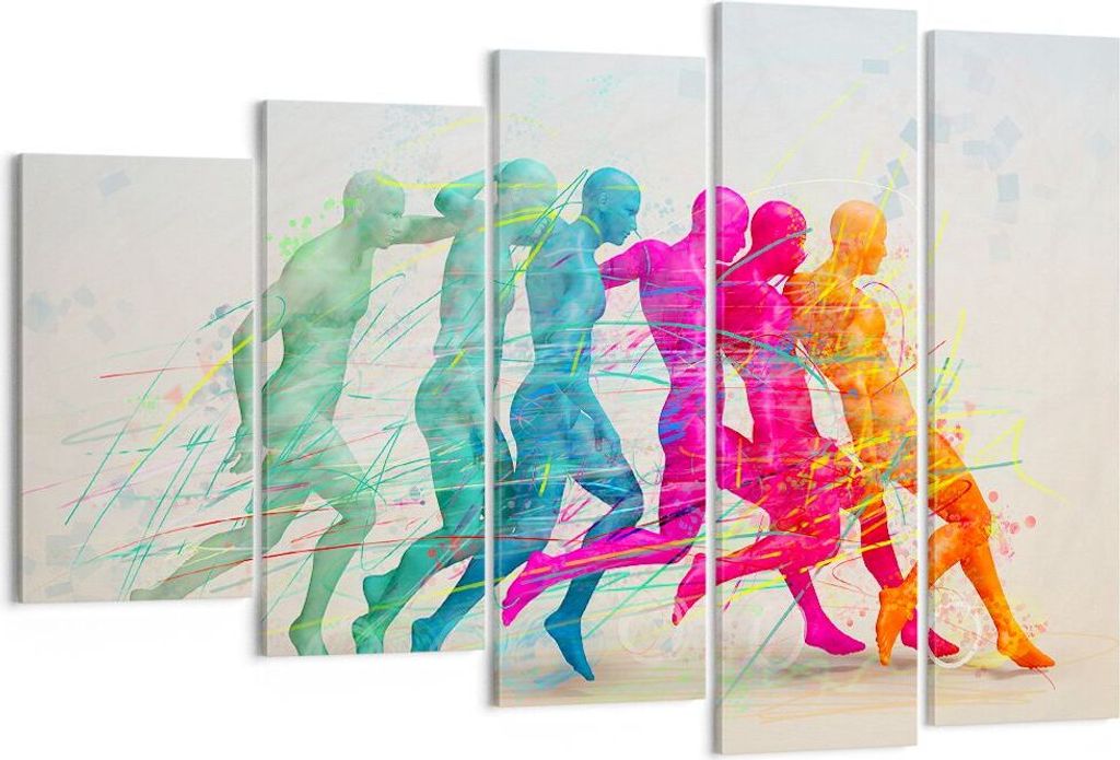 Bild auf Leinwand - Leinwandbild - Spieler Ziel tröpfeln Energie - 150x100cm - Wand Bild - Wanddeko - Leinwanddruck - Bilder - Kunstdruck - Leinwa...