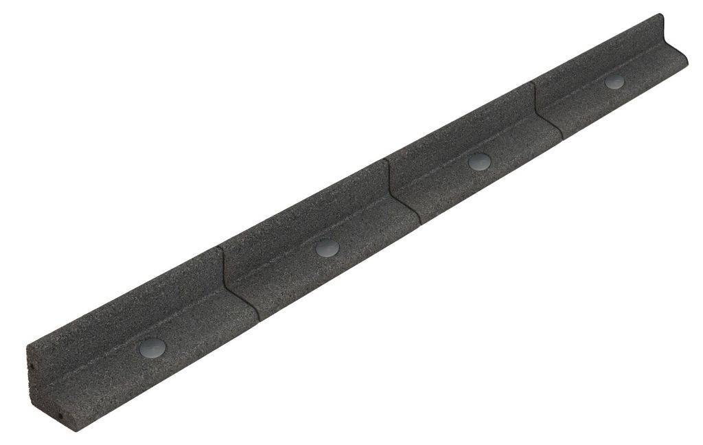Flexible Rasenkante 14,4m mit Gummihammer - Grau Produktbild 