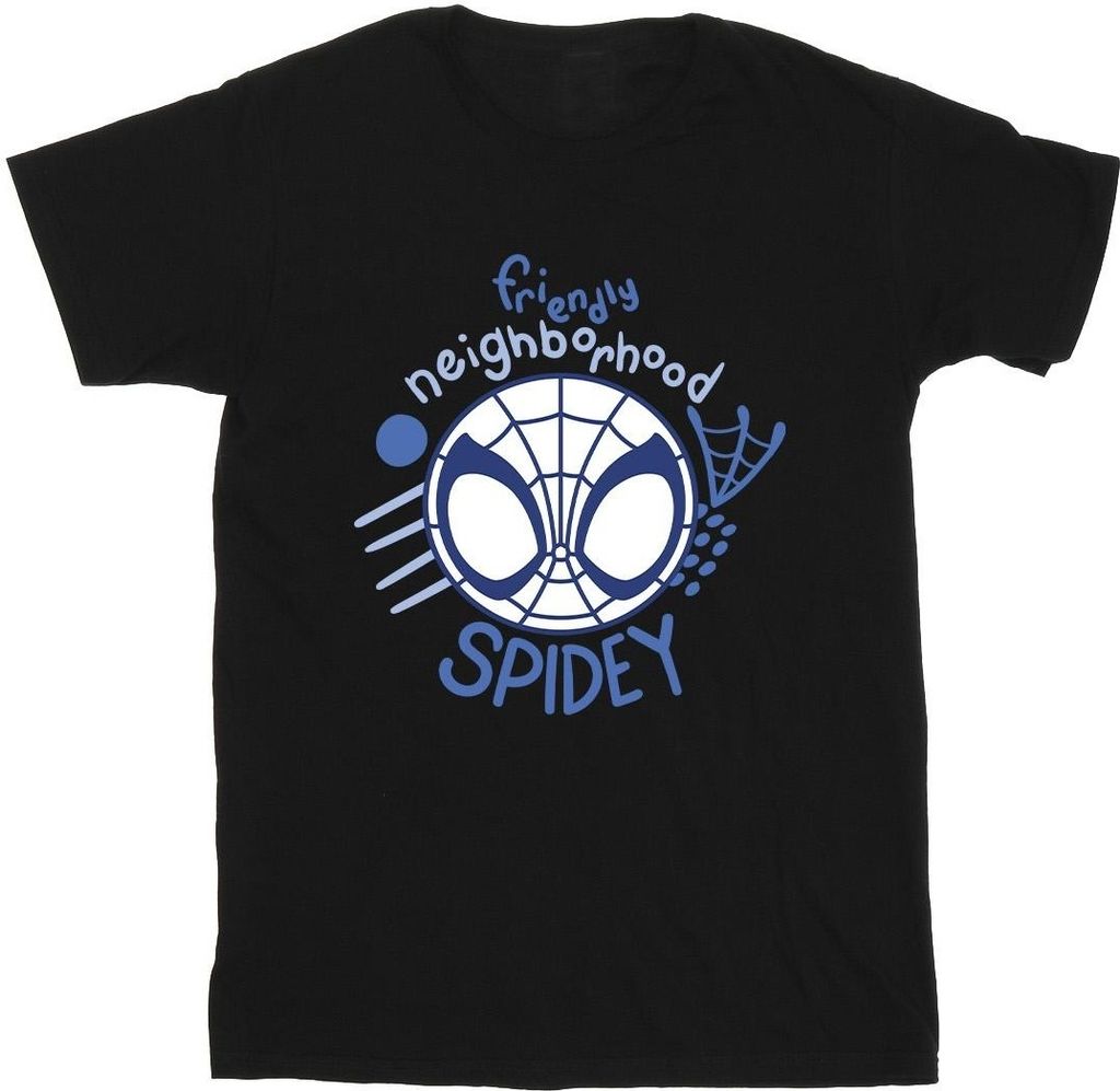 Marvel - "Spidey And His Amazing Friends Neighbourhood" T-Shirt für Herren BI45551 (M) (Schwarz)