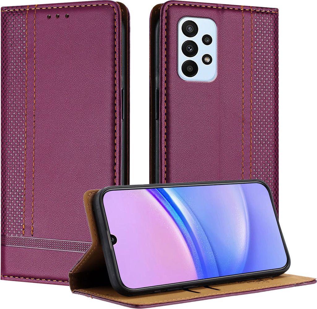 Handyhülle für Samsung Galaxy A23 5G/4G Leder Flip Produktbild 
