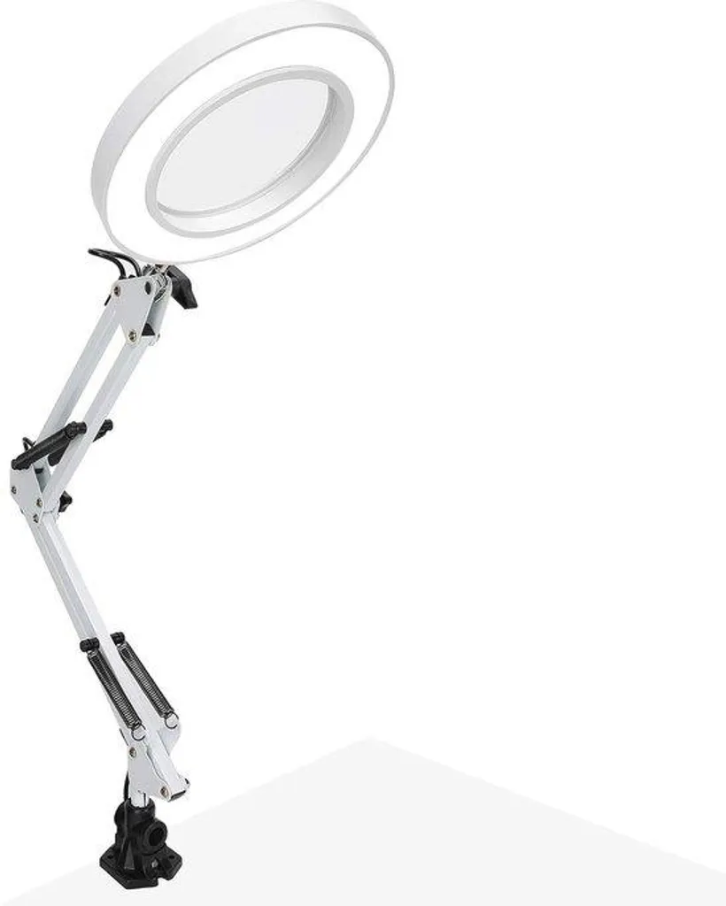 Lampe de bureau LED avec port USB et pince pour manucure et tatouage