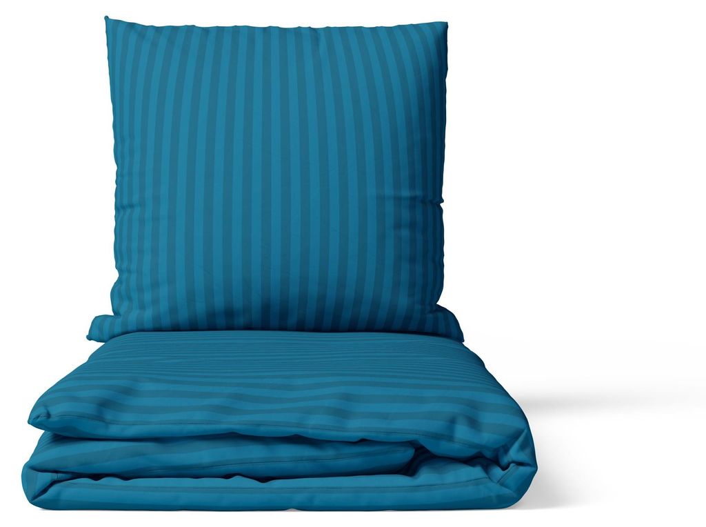 2-tlg Premium Damast Bettwäsche 155x220 + 80x80 cm mit YKK Produktbild 