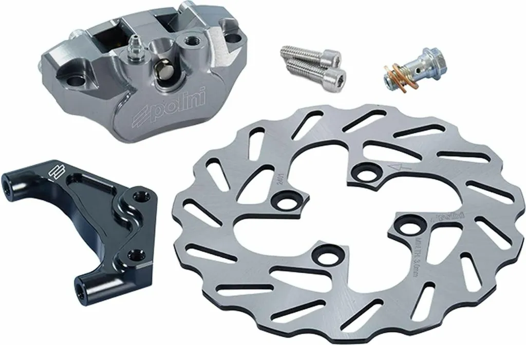 Kit étrier de frein radial Polini pour disque 200 mm Booster et MBK Nitro