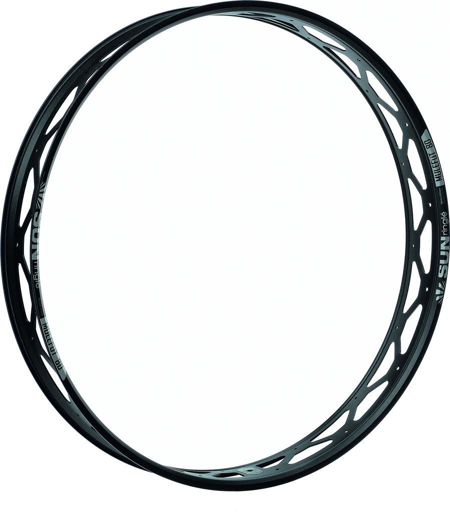 SUNringle Felge Mulefüt 80 V2 26" 32 Loch Schwarz - breite, leichte Fatbike-F...