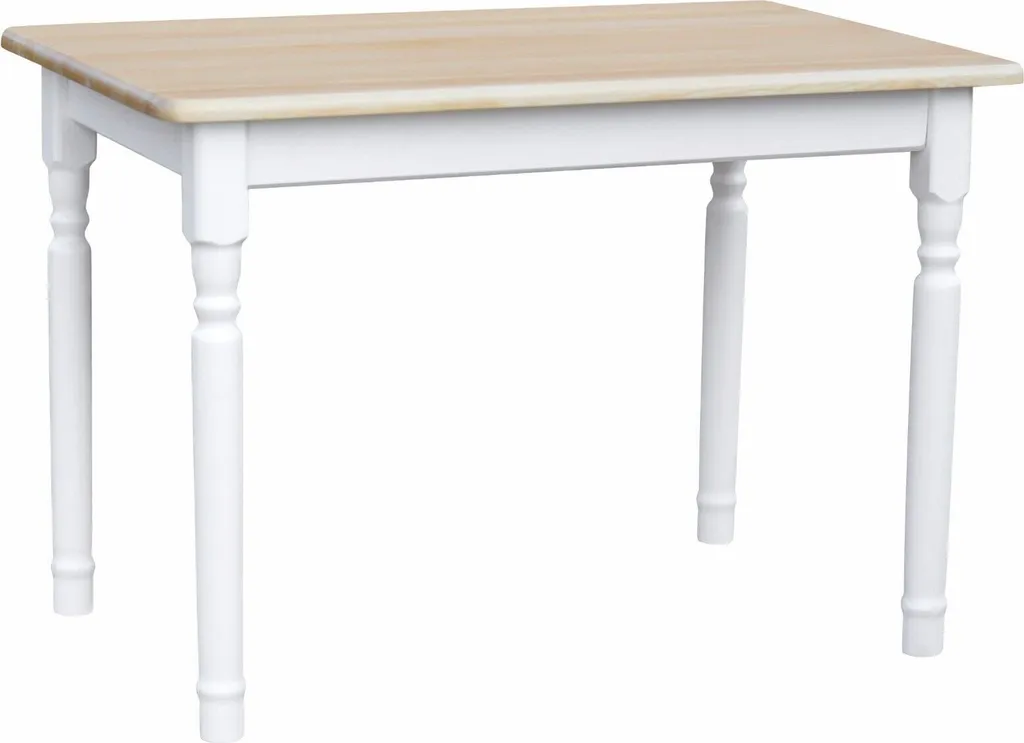 Tavolo in Legno Massiccio Bianco 90x60 cm | Offerta E-commerce Pino