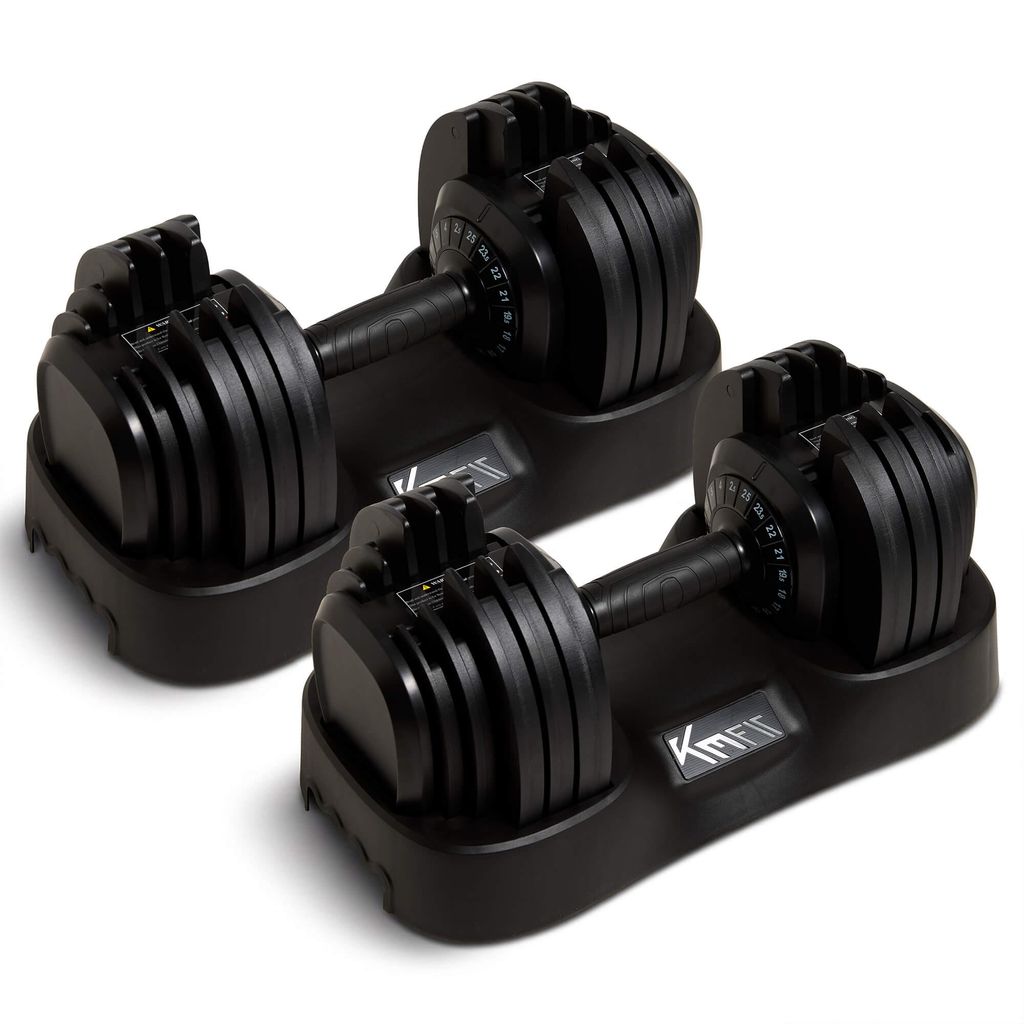 KM-Fit Verstelbare korte gewichten, set van 2, elk 25 kg, Productafbeelding 