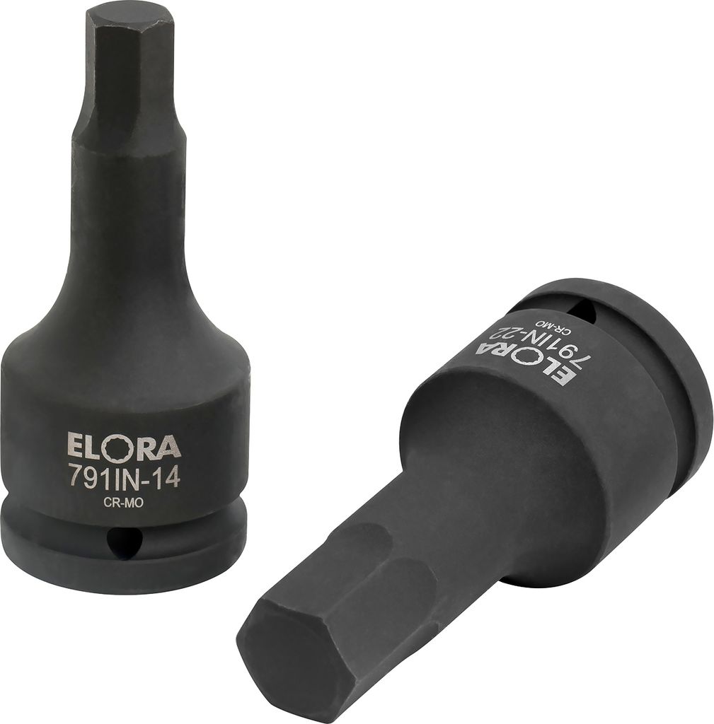 Elora Kraft-Schraubendreher-Einsatz 3/4", Innen-Sechskant, ELORA-791IN-19 mm