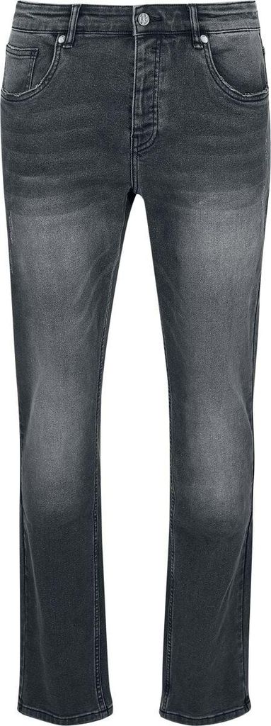 Black Premium by EMP Herren graue Loose Fit Jeans im 5-Pocket-Style W30L32