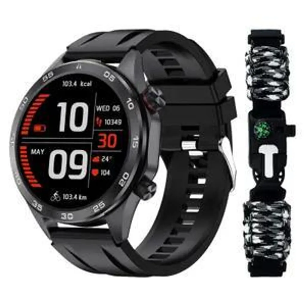 Smartwatch Uomo 2026 Nero - Qualità Garantita con ECG e Chiamate