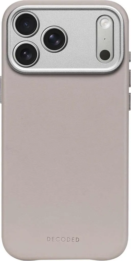 Custodia Decoded iPhone 17 Pro in Pelle MagSafe Giallo-Grigio Antiurto