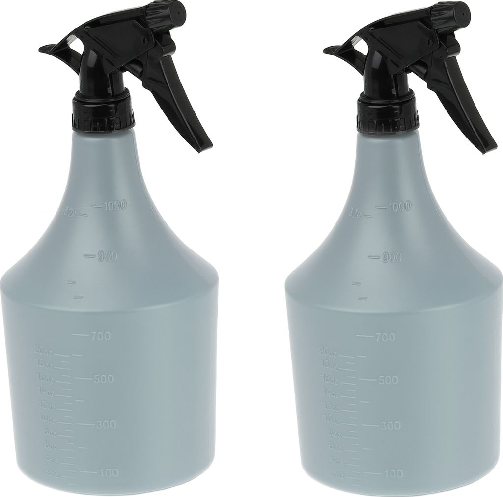 Relaxdays Sprühflasche 2er Set, 1 Liter, Düse Nebel & Produktbild 
