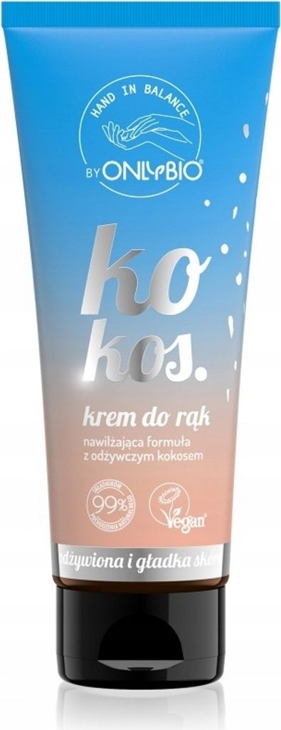 OnlyBio Hydratační krém na ruce Kokos, 50 ml Obrázek produktu 