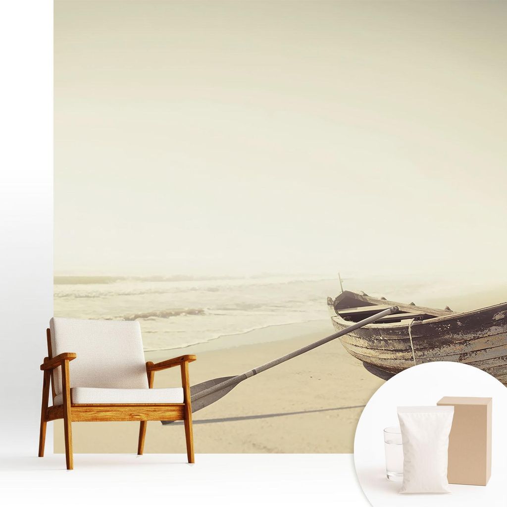Fototapete - 250x250 cm - Tapete - Wandtapete - Wandbilder - Dekofolie - Tapete Folie - Wand - Dekoration - Wohnzimmer - Ruhe am Meer