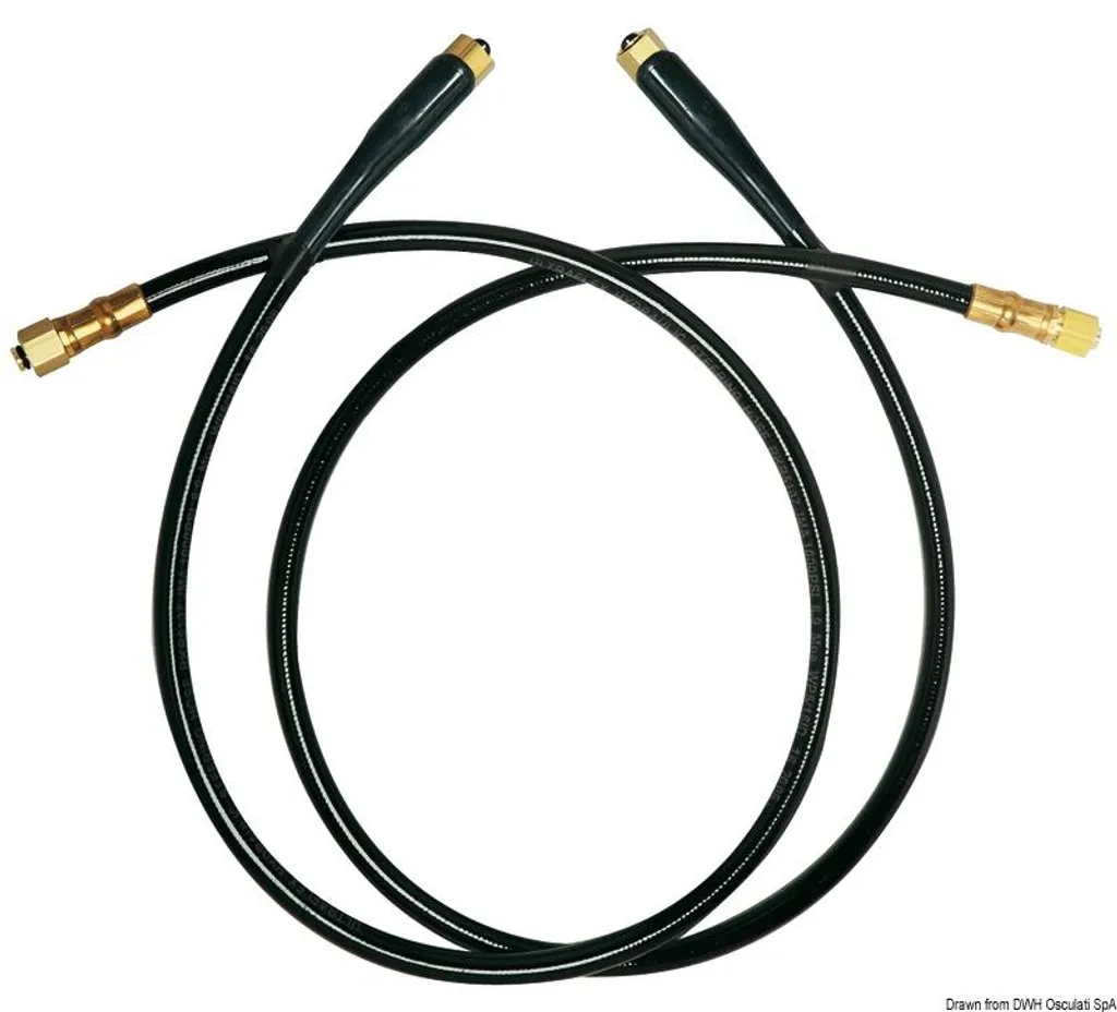 Paire de flexibles armés 70 cm pour raccordement de robinet cuisine