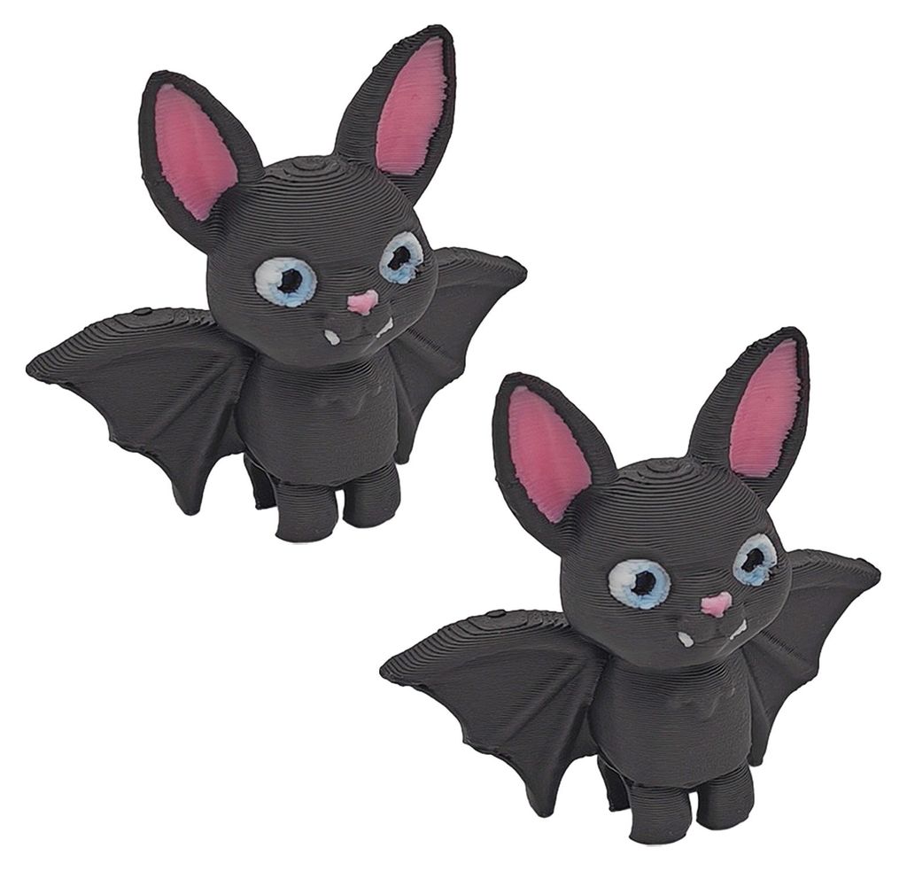 3D-gedruckte Fledermausfigur, handgefertigte gotische Fledermausskulptur, Sammlerstück, umgedrehte Fledermaus-Dekoration für Zuhause, Büro, Büc...