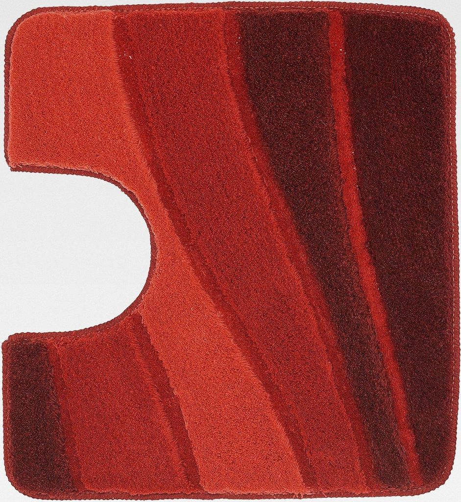 WC-Vorleger Ocean rot 55 x 50 cm, Granat