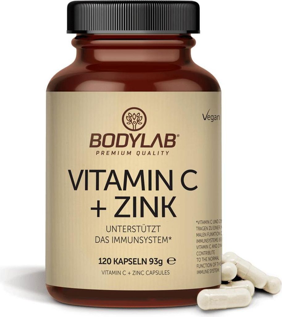 BODYLAB Vitamin C + Zink - 120 Kapseln