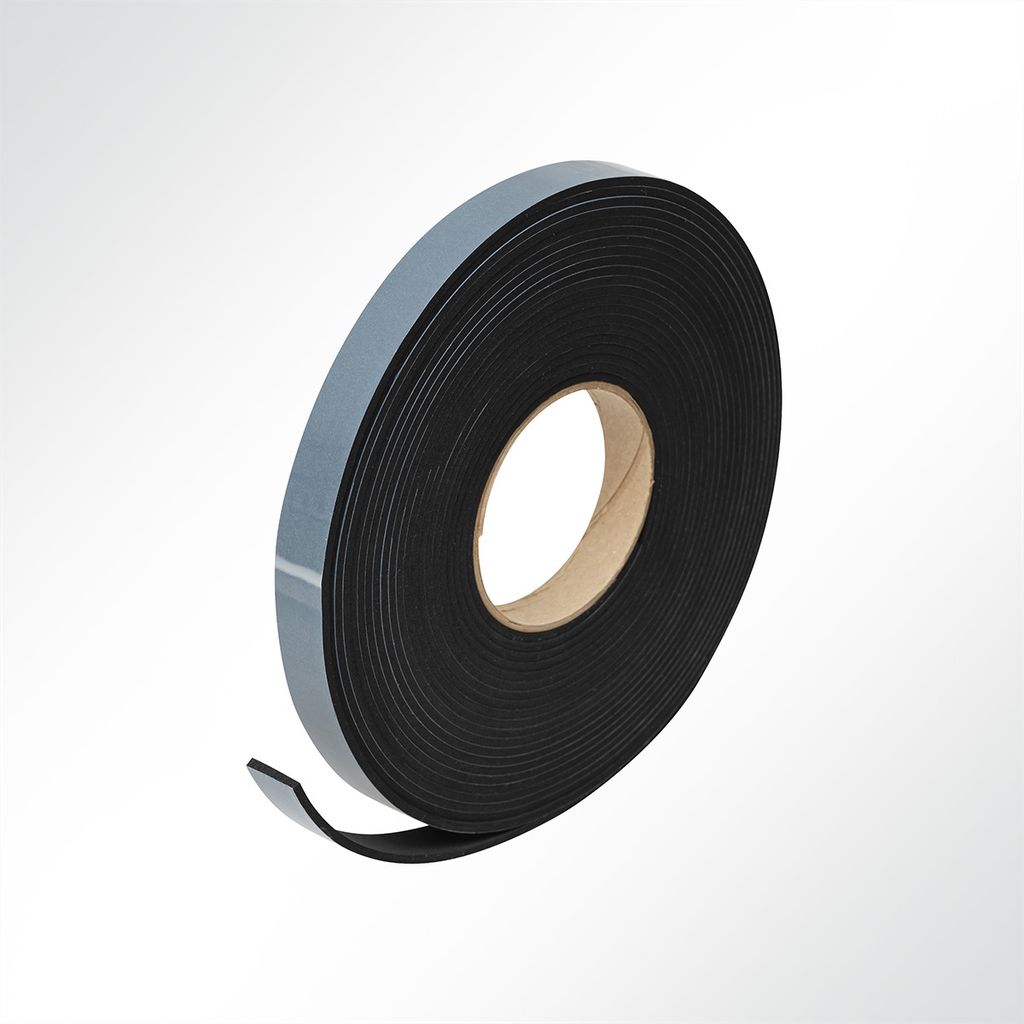 LYSEL EPDM Zellkautschuk Dichtungsband einseitig selbstklebend Länge 10 Meter Dicke 3mm Breite 9/15/20mm