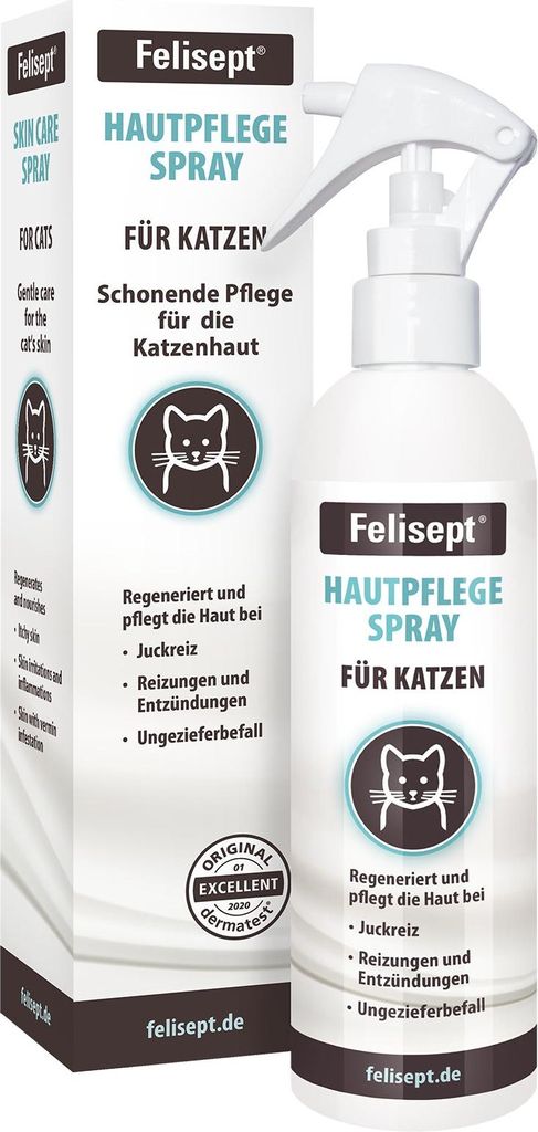 Felisept Hautpflegespray für Katzen 250ml - Milbenspray Produktbild