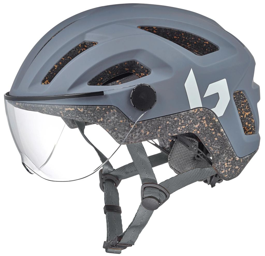 BOLLÉ City-Fahrradhelm "Eco React Visor", matte cool grey