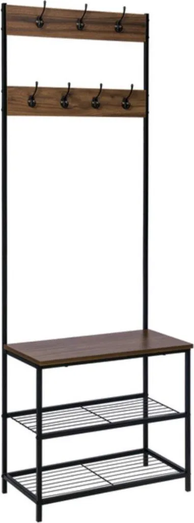 Bolt Edge Mobile Ingresso Design Industrial Legno e Metallo 170cm