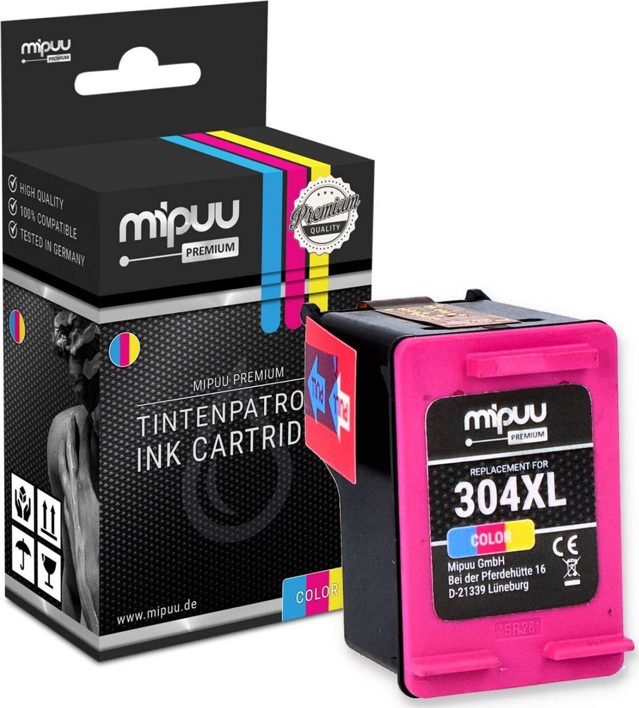 Mipuu Tinte ersetzt HP 304 XL / N9K07AE Color