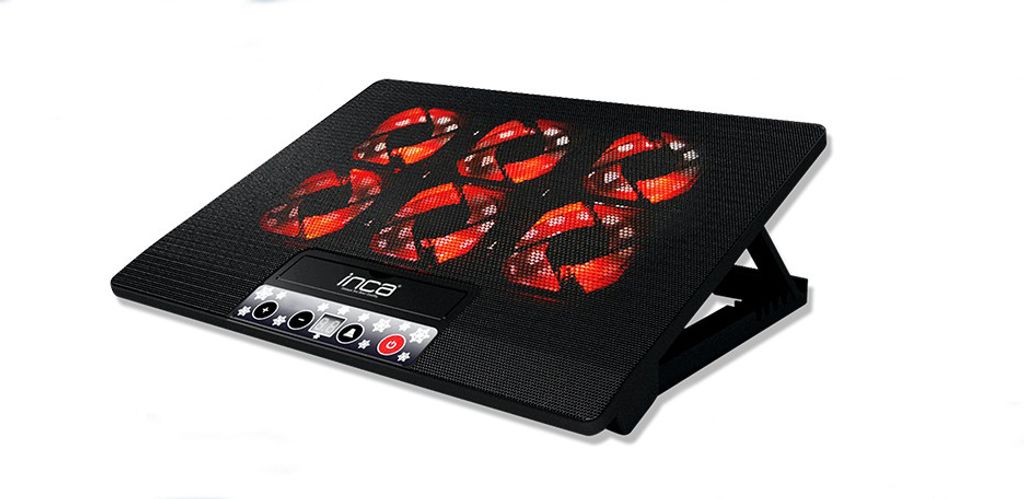 INCA Notebook Kühler INC-601GMS  Bedienfeld, 7-17", 6 Image du produit 