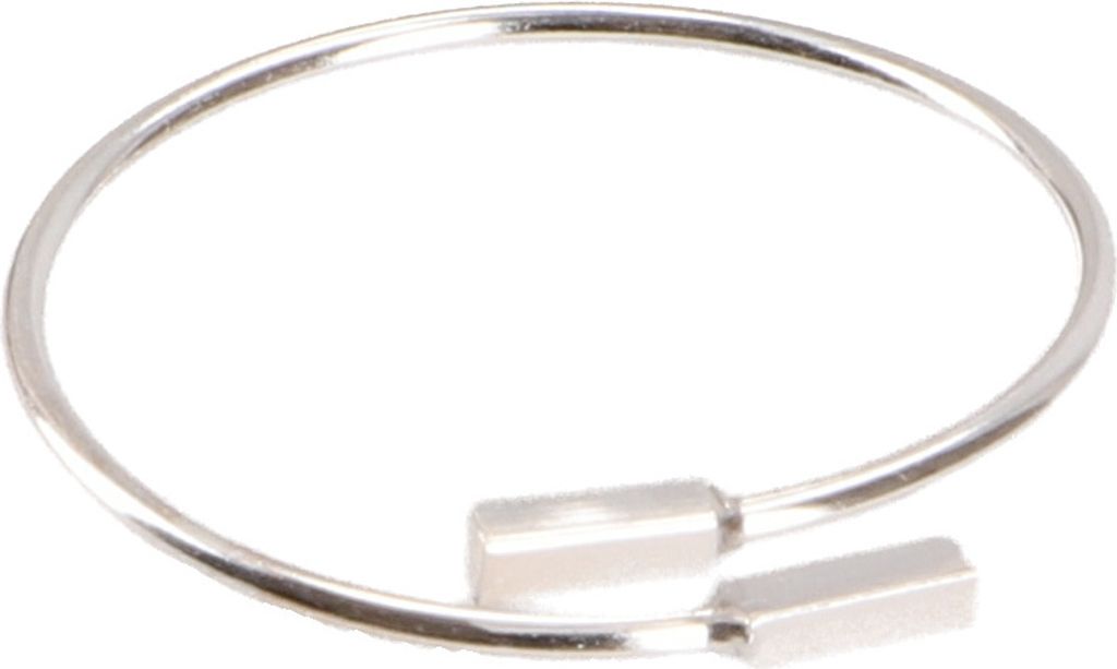 Zierlicher Offener Silberring, Silber-Farben, SterlingSilber, Ringgröße: 55 (17,5 mm)