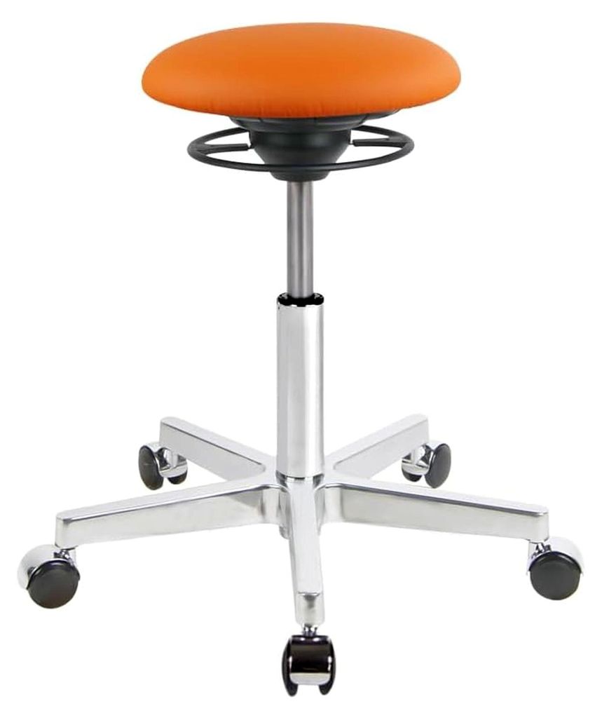 ROLL – Bewegungshocker – ergonomischer Sitzhocker mit beweglicher Sitzfläche – Rücken-Trainer – höhenverstellbarer Bürohocker – Geste...