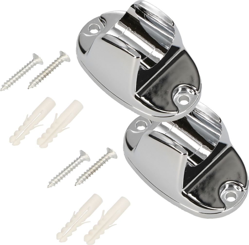 KOTARBAU® Set de 2 supports de douche 65x40mm Position fixe Image du produit 
