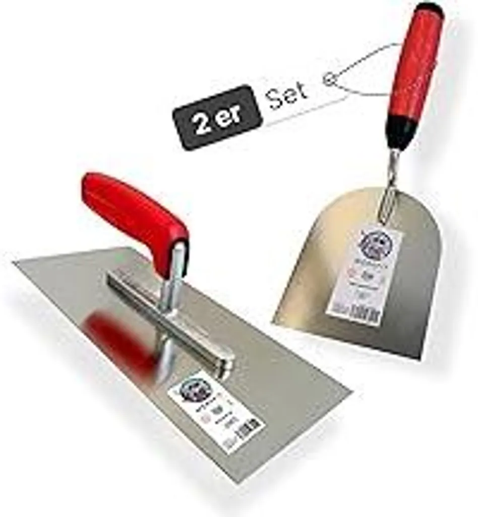 Spatola Lisciante 100mm Acciaio Inox | Set Ergonomico Professionale