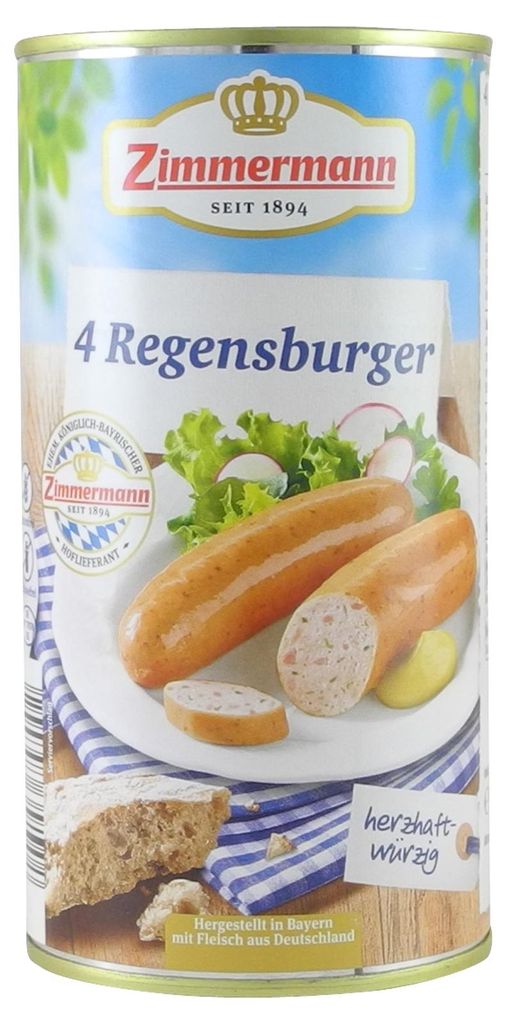 Regensburger von Zimmermann (Würstchen / 4 Stück / 250 g) Produktbild 