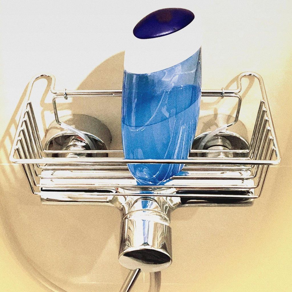 Armaturkorb Duschkorb Duschablage zum Festklemmen auf der Duscharmatur Waschbecken Waschtisch ohne Bohren Chrom