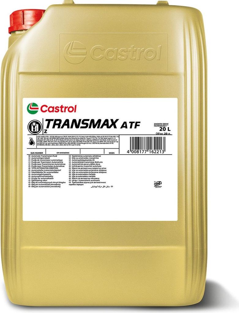 CASTROL Transmax ATF Z Automatikgetriebeöl Synthetiköl 20L 15D6C7 für VW Golf IV Schrägheck (1J1) POLO (9N) Transporter IV Bus PASSAT Variant (...