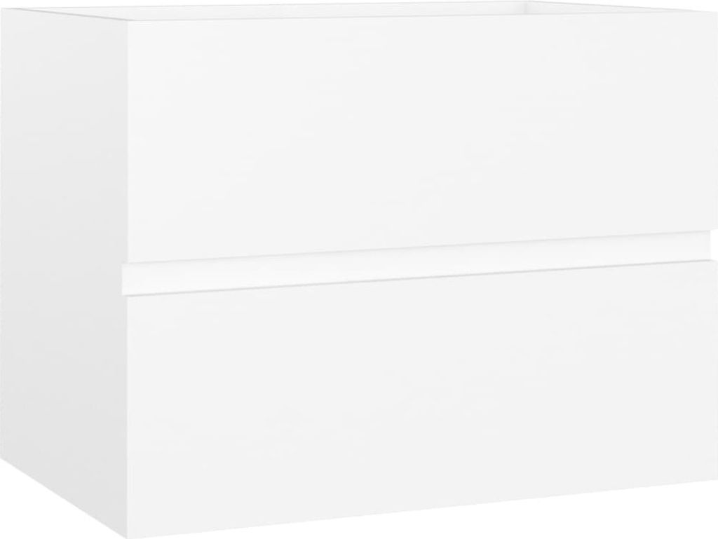 vidaXL Mobiletto bianco 60x38,5x45 cm Materiale a base di Immagine del prodotto 