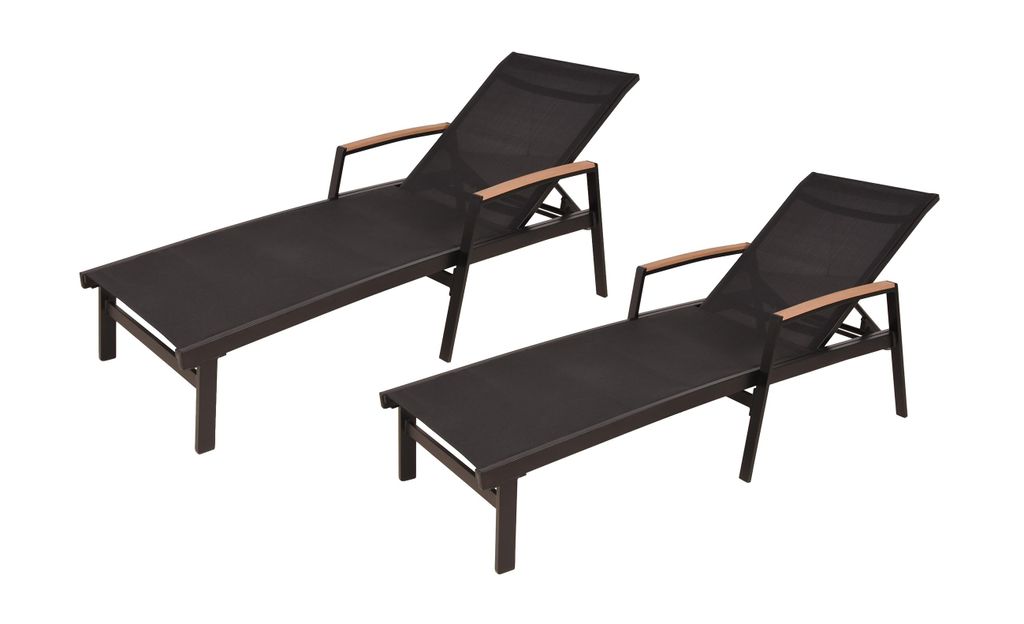 Sonnenliege PIENZA, 2er Set