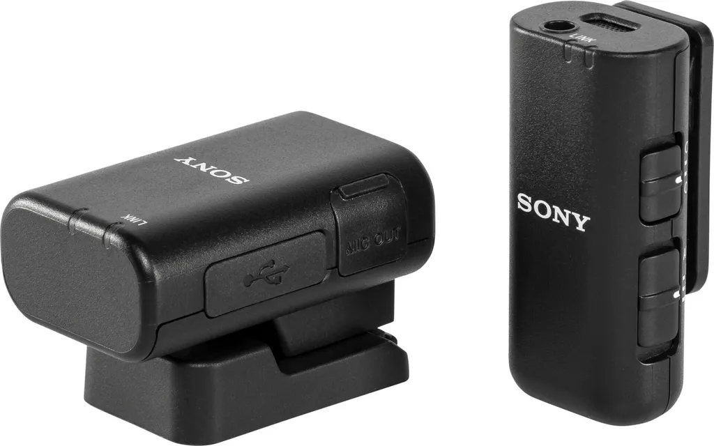 Microphone cravate sans fil Sony ECM-W3S pour interview et vlog YouTube