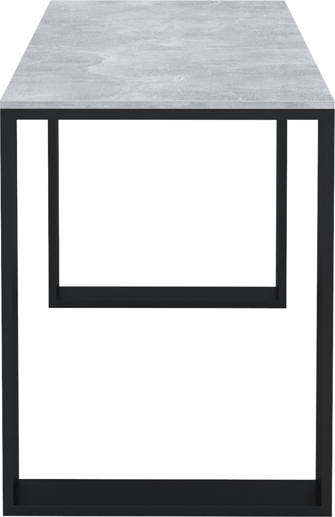 AKKE Beton LOFT Tisch mit schwarze beine LxBxH: 110x65x75 Produktbild 
