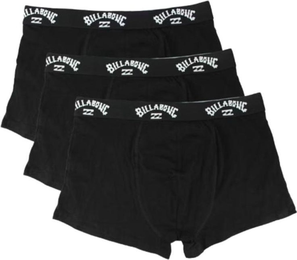 Billabong Billabong 3x Boxershorts für Männer - Größe L - schwarz - 95% Baumwolle, 5% Elasthan