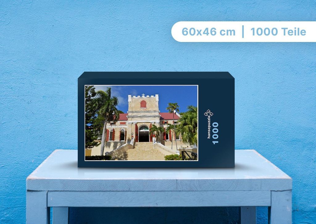 hansepuzzle 97288 - Kirche Puzzle, 1000 Teile, Religion, 60,0 x 46,0cm mit hochwertiger Aufbewahrung, Kartonbox und wiederverschließbarem Beutel