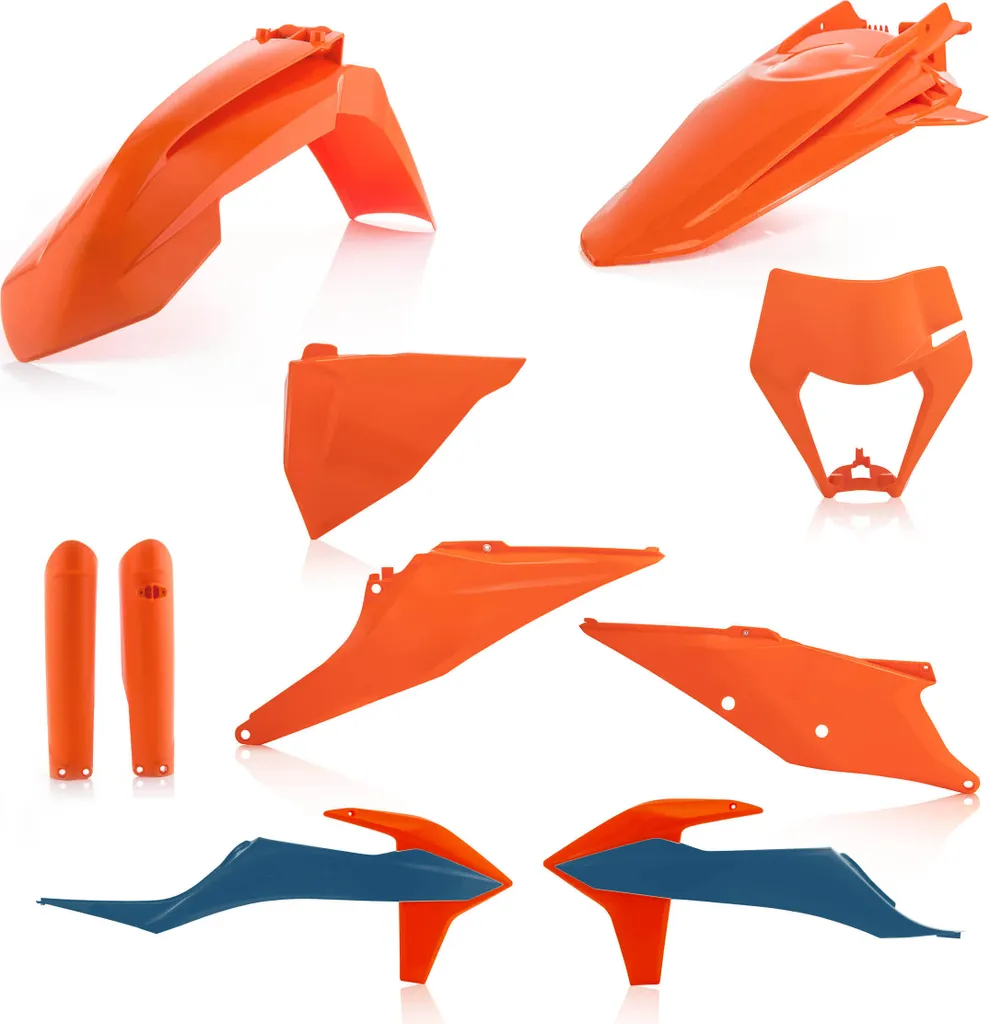Plastiques de rechange ACERBIS kit 10 pièces pour moto KTM 2022 orange