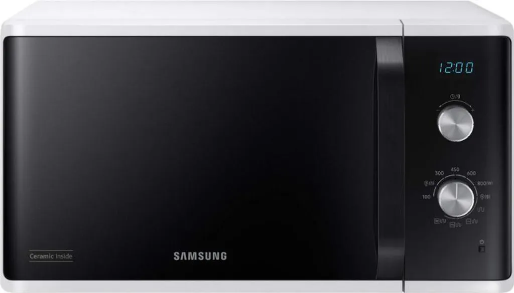 Four Micro-ondes Gril Samsung 23L Blanc, Idéal pour Réchauffer et Dorer