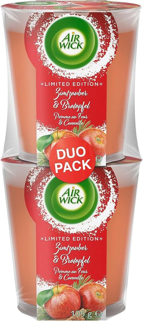 Air Wick Bougie parfumée bien-être Magie de cannelle & Image du produit 