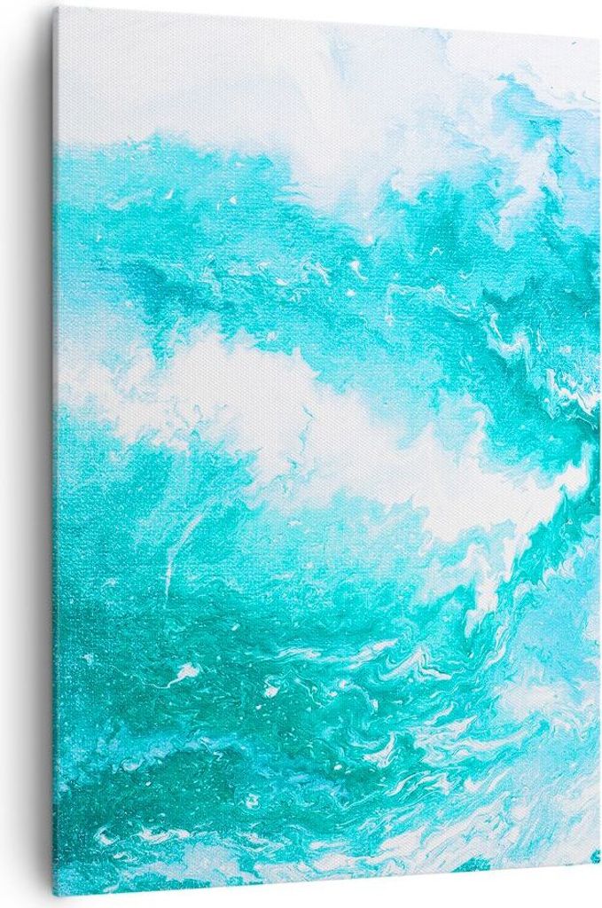 Bild auf Leinwand - Leinwandbild - Einteilig - Abstraktion modern - 70x100cm - Wand Bild - Wanddeko - Wandbilder - Leinwanddruck - Wanddekoration -...