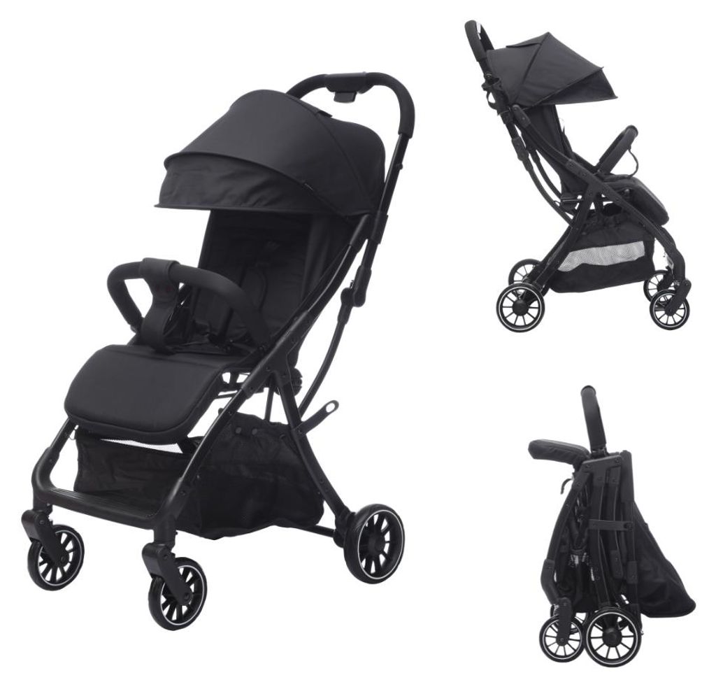 Cabino Buggy Compact Plus Schwarz – leichter Reisebuggy, Produktbild 