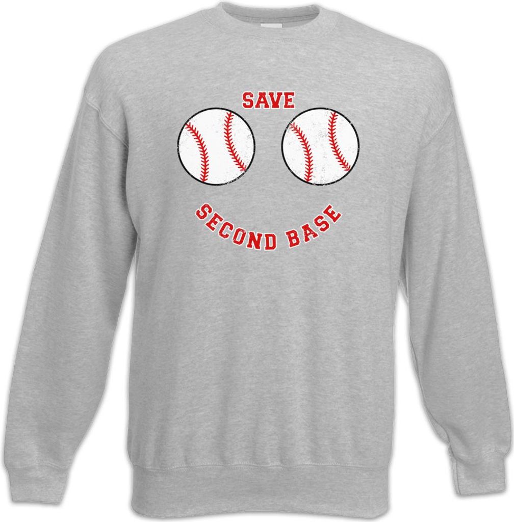 Urban Backwoods Save Second Base, Sweatshirt, Farbe: Hellgrau, Größe: L
