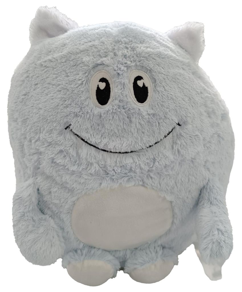 Monster Kuschelkissen Plüsch Kinder Kissen bleu Dekokissen Produktbild 