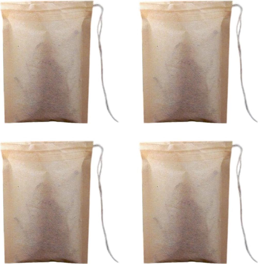 400 Stück Einweg-Teebeutel mit Kordelzug, Teefilterbeutel, leere Teebeutel für losen Tee (2,36 x 3,15 Zoll)
