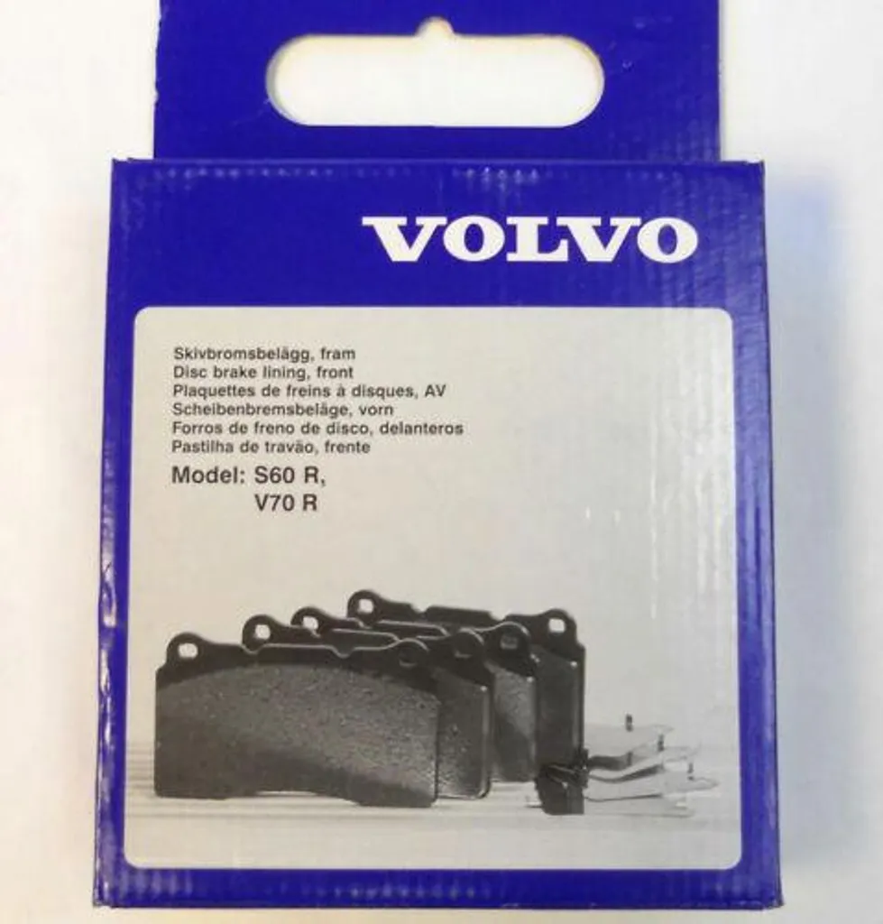 Plaquettes de frein arrière Volvo S60R V70R pour entretien d'origine